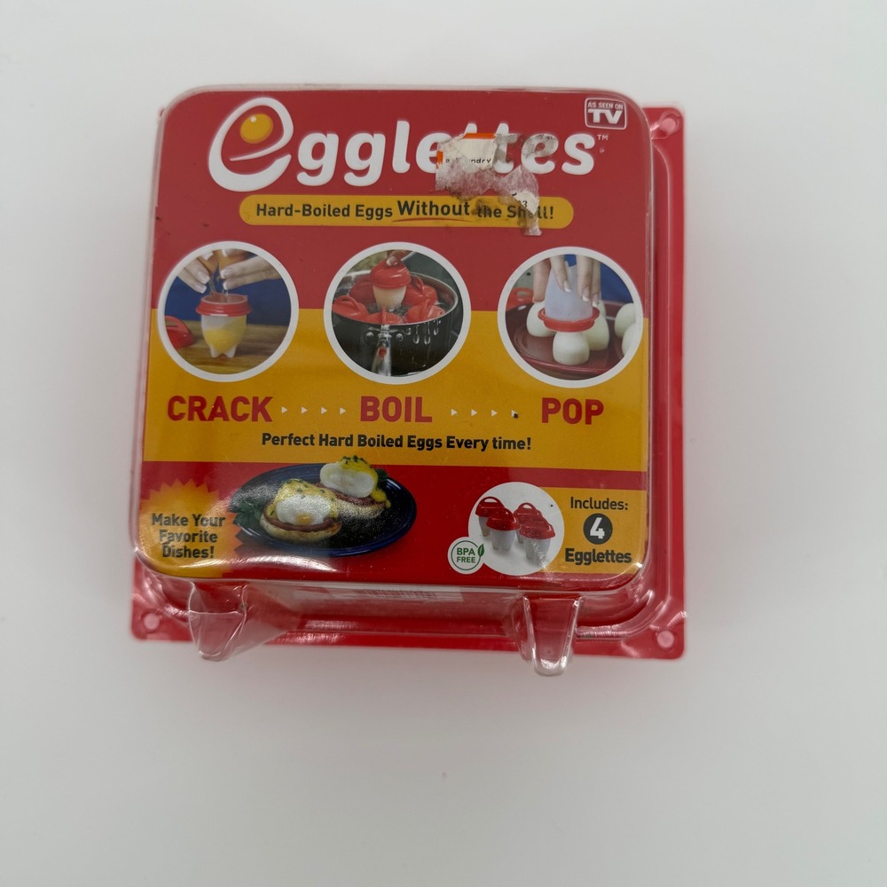 Egglettes Hard Boiled Eggs‎ Without the Shell Maker BPA Free New